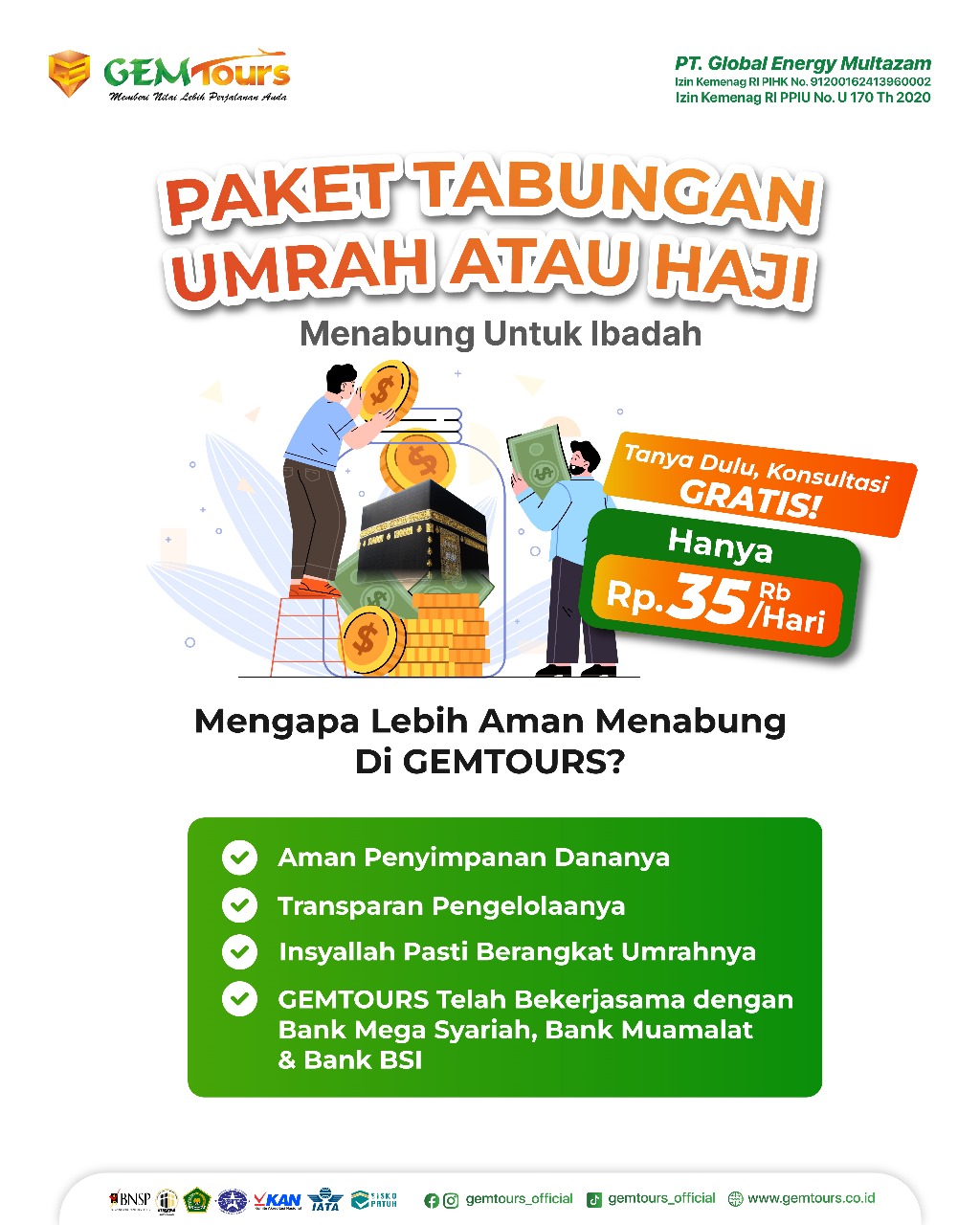 PROGRAM 2 TAHUN : TABUNGAN HAJI KHUSUS