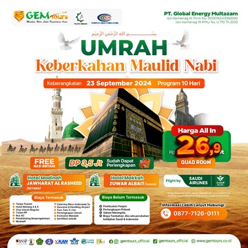 23 SEPT 2024 "UMRAH PROMO MAULID NABI"