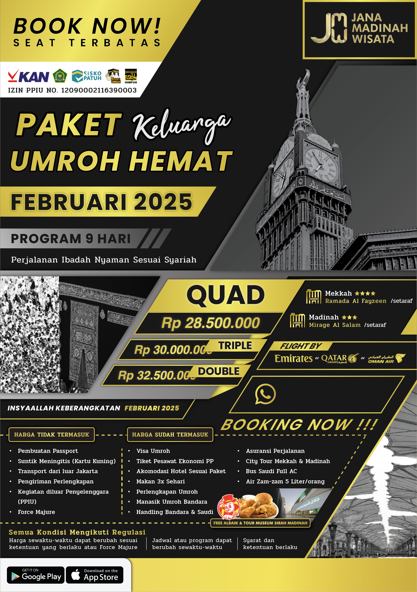 Umroh Hemat Keluarga Februari 2025