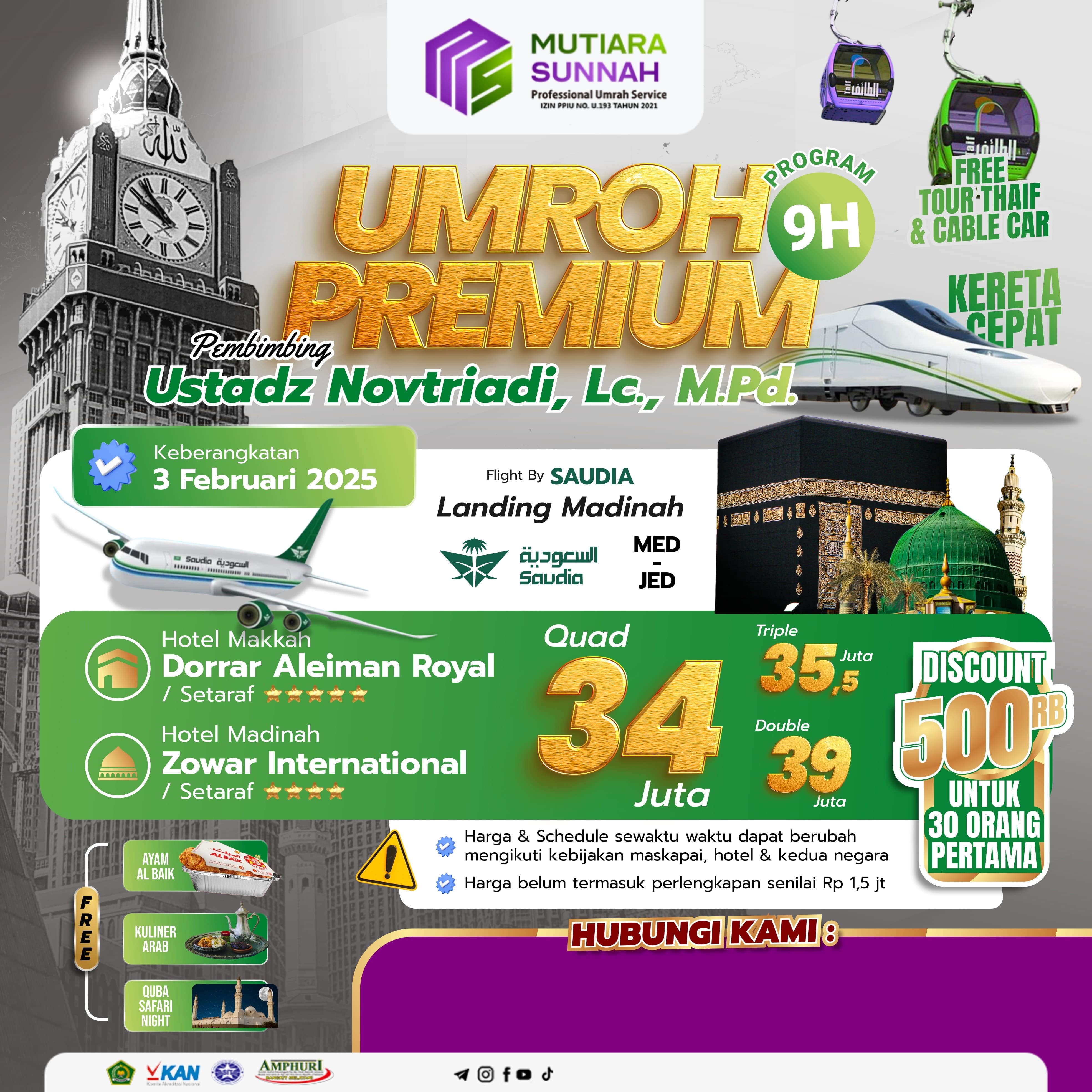 UMROH PREMIUM 03 FEBRUARI 2025