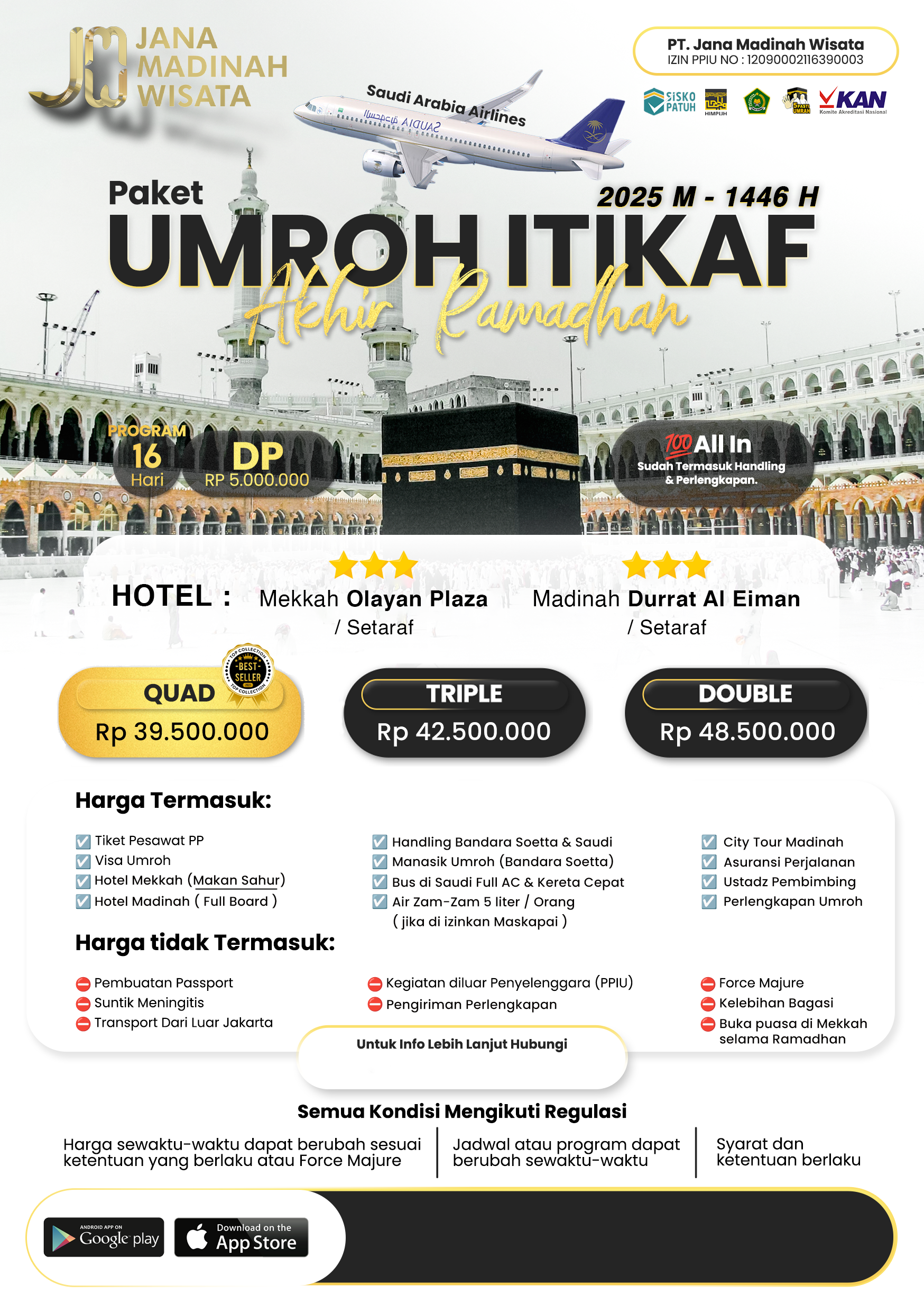 Umroh Special I'tikaf Akhir Ramadhan 2025