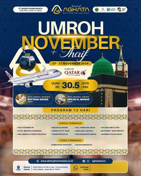 Umroh November 2024 + Thaif