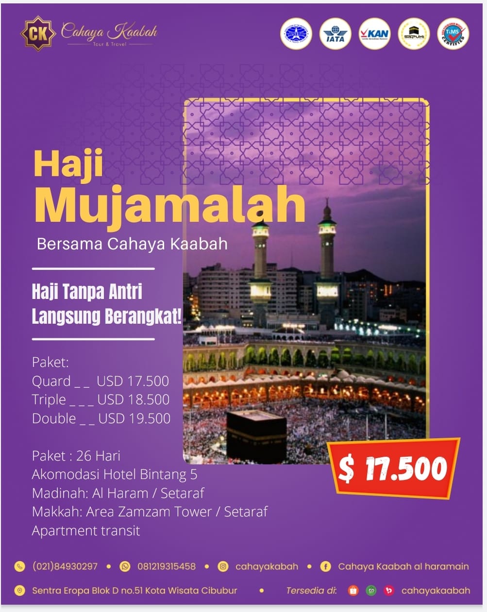 doa-ketika-sampai-di-Mina, Haji Plus Umrah