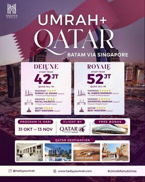 Umroh Plus Qatar November 2025 - Paket ROYALE