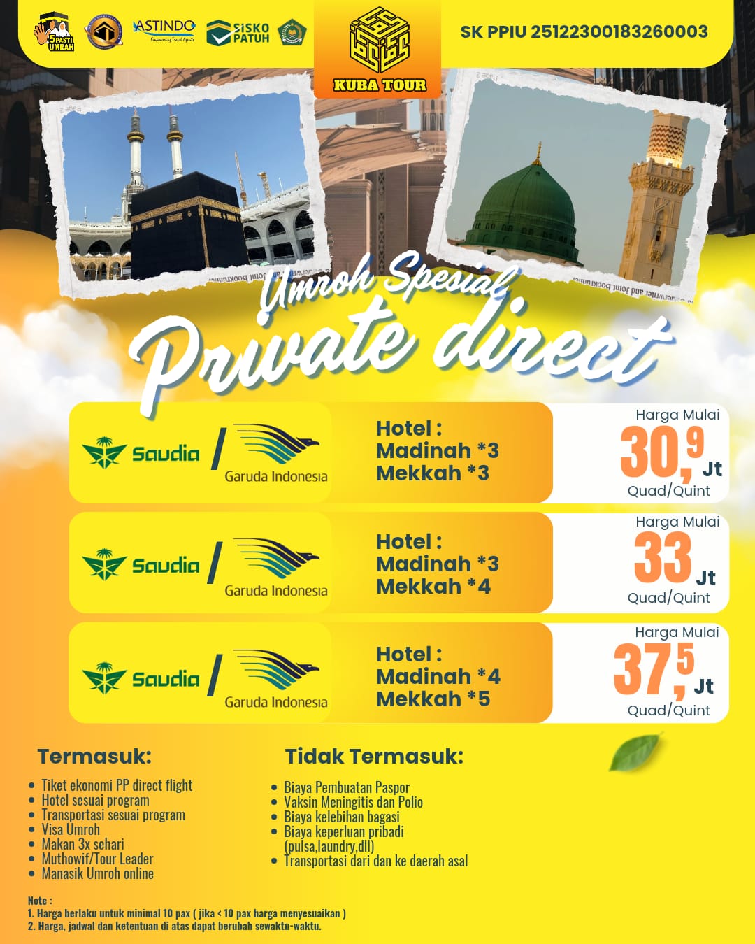 UMROH SPESIAL PRIVATE DIRECT