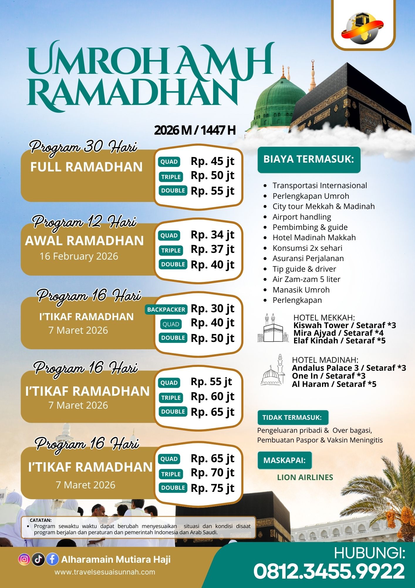 Umroh I'tikaf Ramadhan