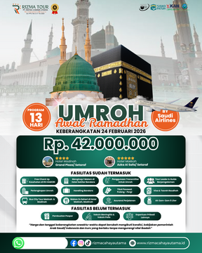Umroh Awal Ramadhan 24 Februari 2026