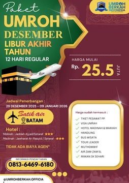 PROMO PAKET UMROH LIBUR PANJANG START BATAM DESEMBER 2025