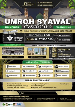 UMROH SYAWAL EXCLUSIVE 1447H / 2026M