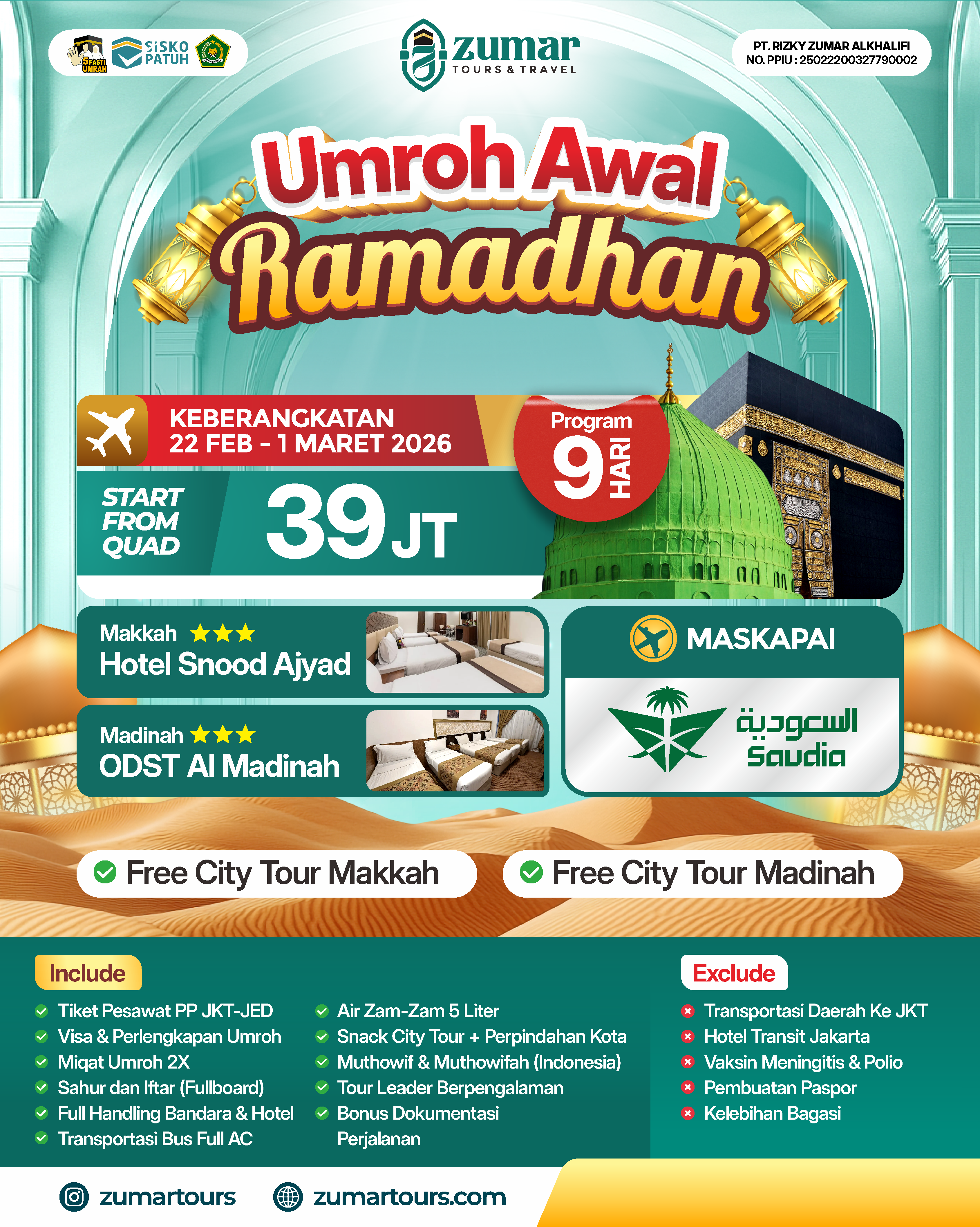 UMROH AWAL RAMADHAN 
