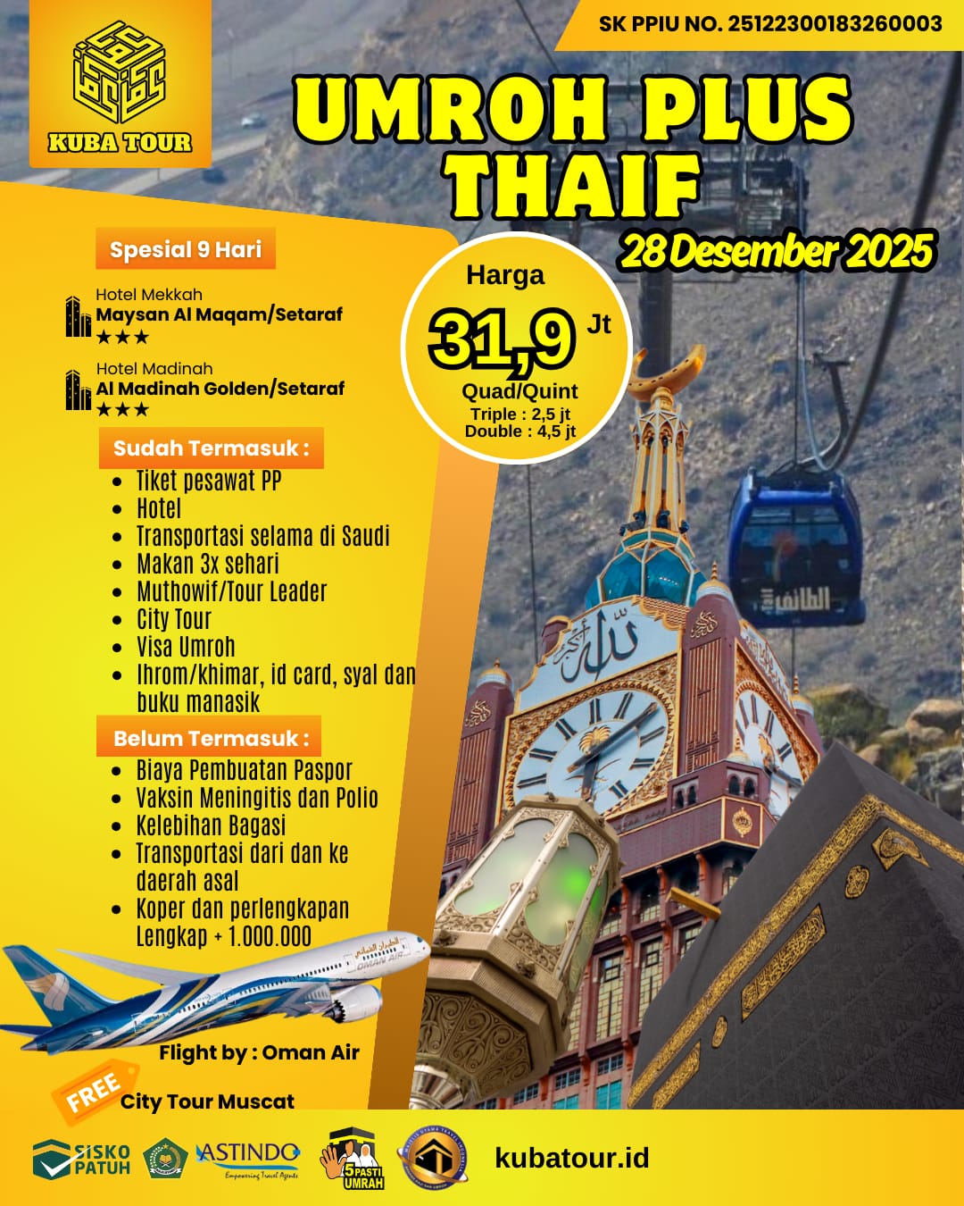 UMROH PLUS THAIF AKHIR TAHUN 28 DESEMBER 2025 PART 2