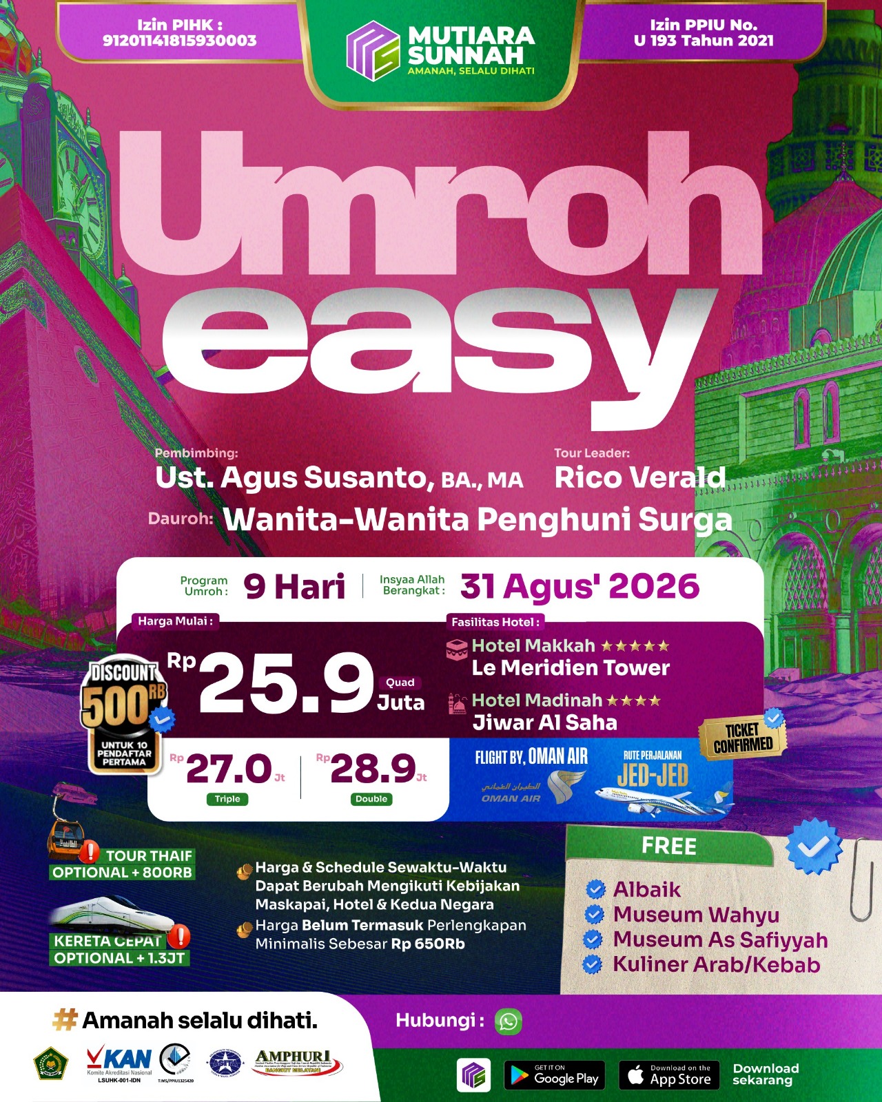 UMROH EASY 31 AGUSTUS 2026