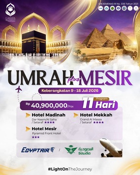 PAKET UMROH PLUS MESIR 2026 - HARGA & JADWAL TERBARU