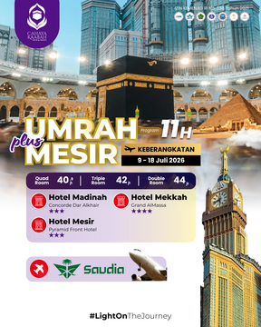 UMROH PLUS MESIR 09 - 18 JULI 2026