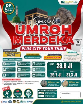 SPECIAL UMROH KEMERDEKAAN 13 AGUSTUS 2026
