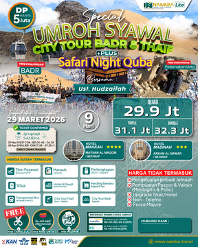 UMROH SYAWAL PLUS THAIF & BADR 29 MARET 2026