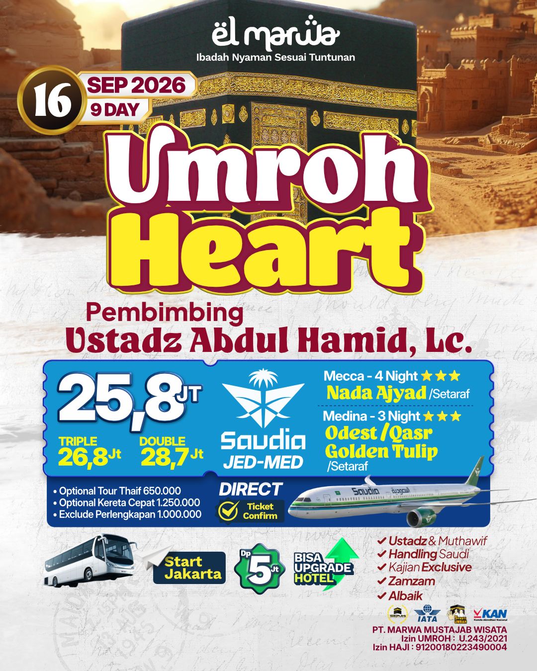 UMROH HEART  16 SEPTEMBER 2026