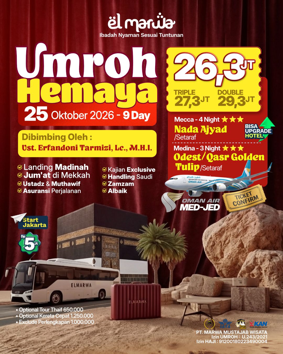 UMROH HEMAYA 25 OKTOBER 2026