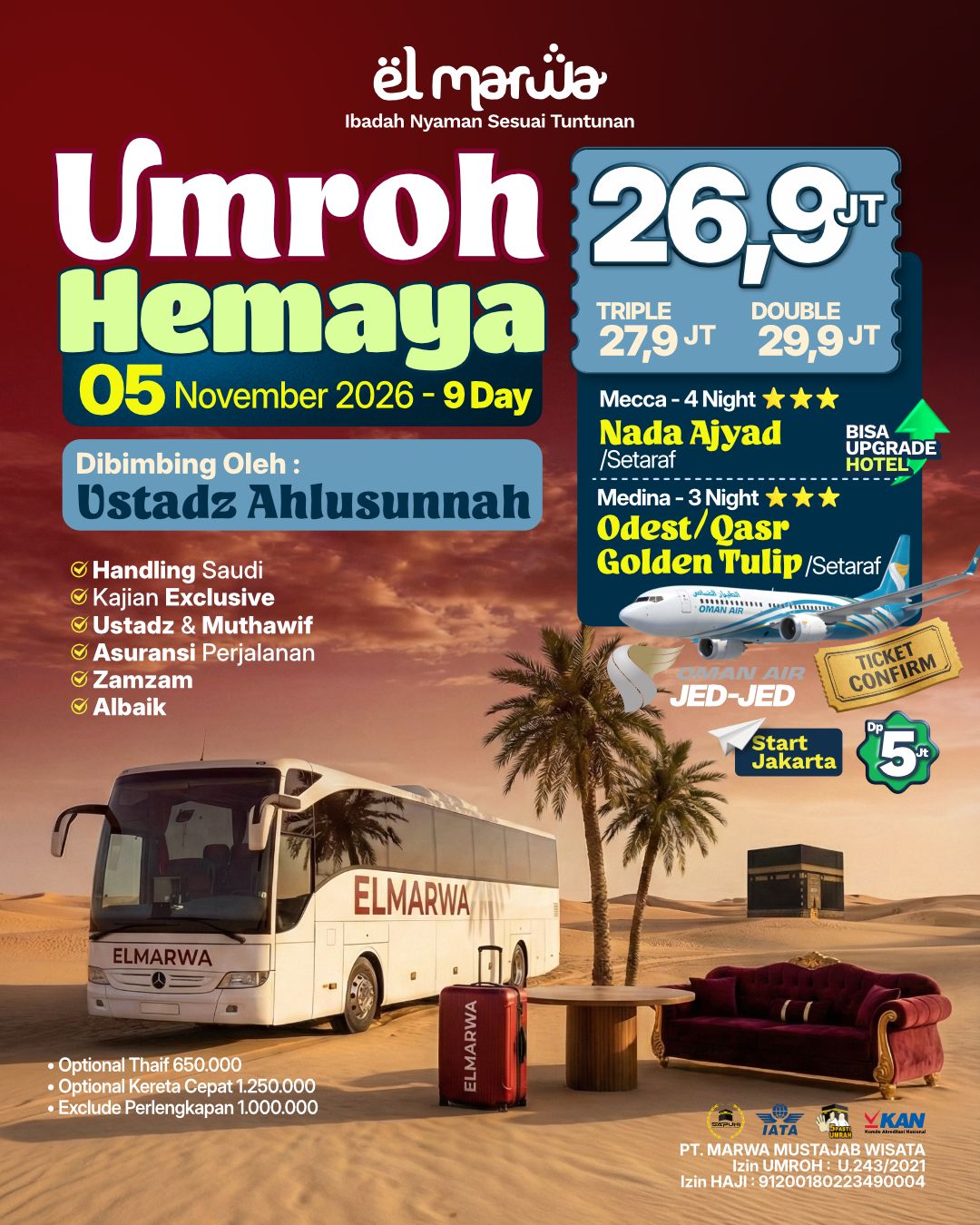 UMROH HEMAYA 05 NOVEMBER  2026