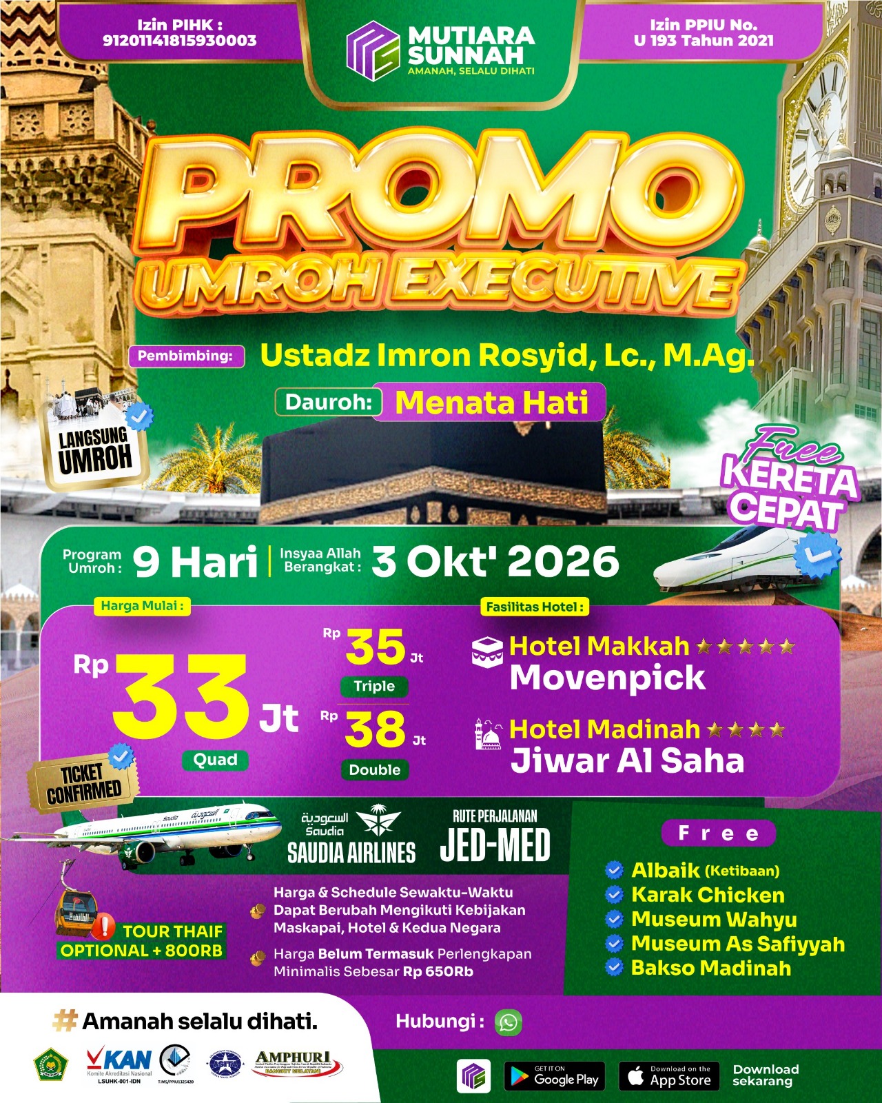 UMROH EXECUTIVE PROMO 03 OKTOBER 2026