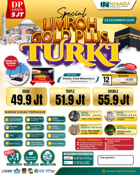 SPECIAL UMROH PLUS TURKI 24 DESEMBER 2026