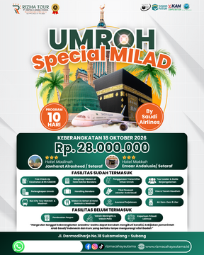 Umroh Special Milad 18 Oktober 2026