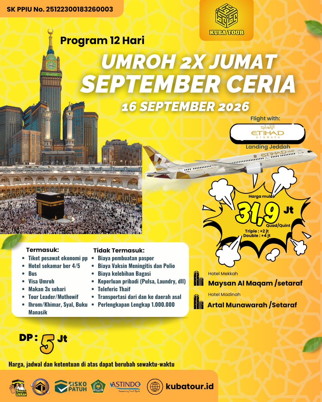 UMROH 2X JUMAT 16 SEPTEMBER