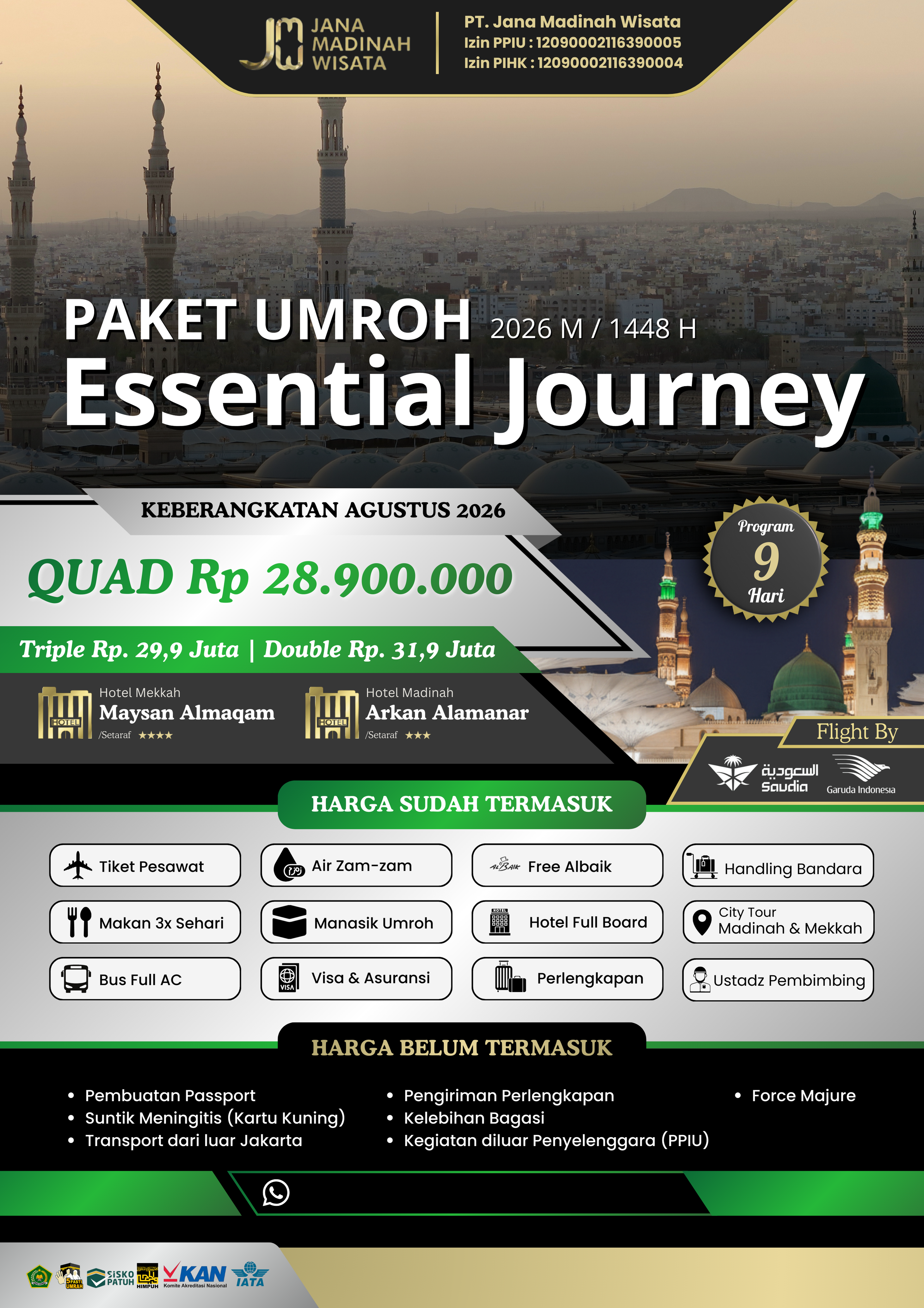UMROH ESSENTIAL JOURNEY AGUSTUS 2026