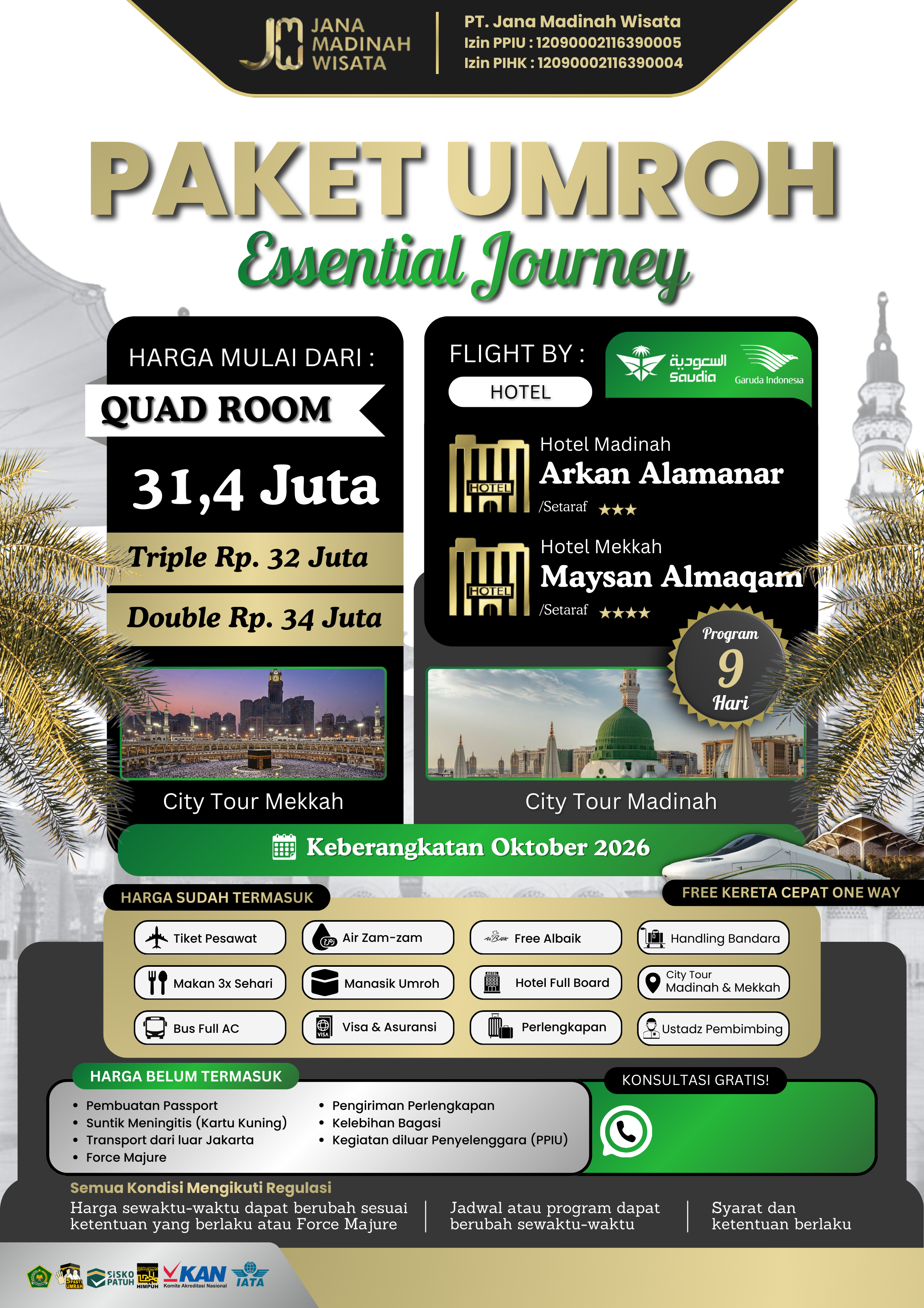 UMROH ESSENTIAL JOURNEY OKTOBER 2026
