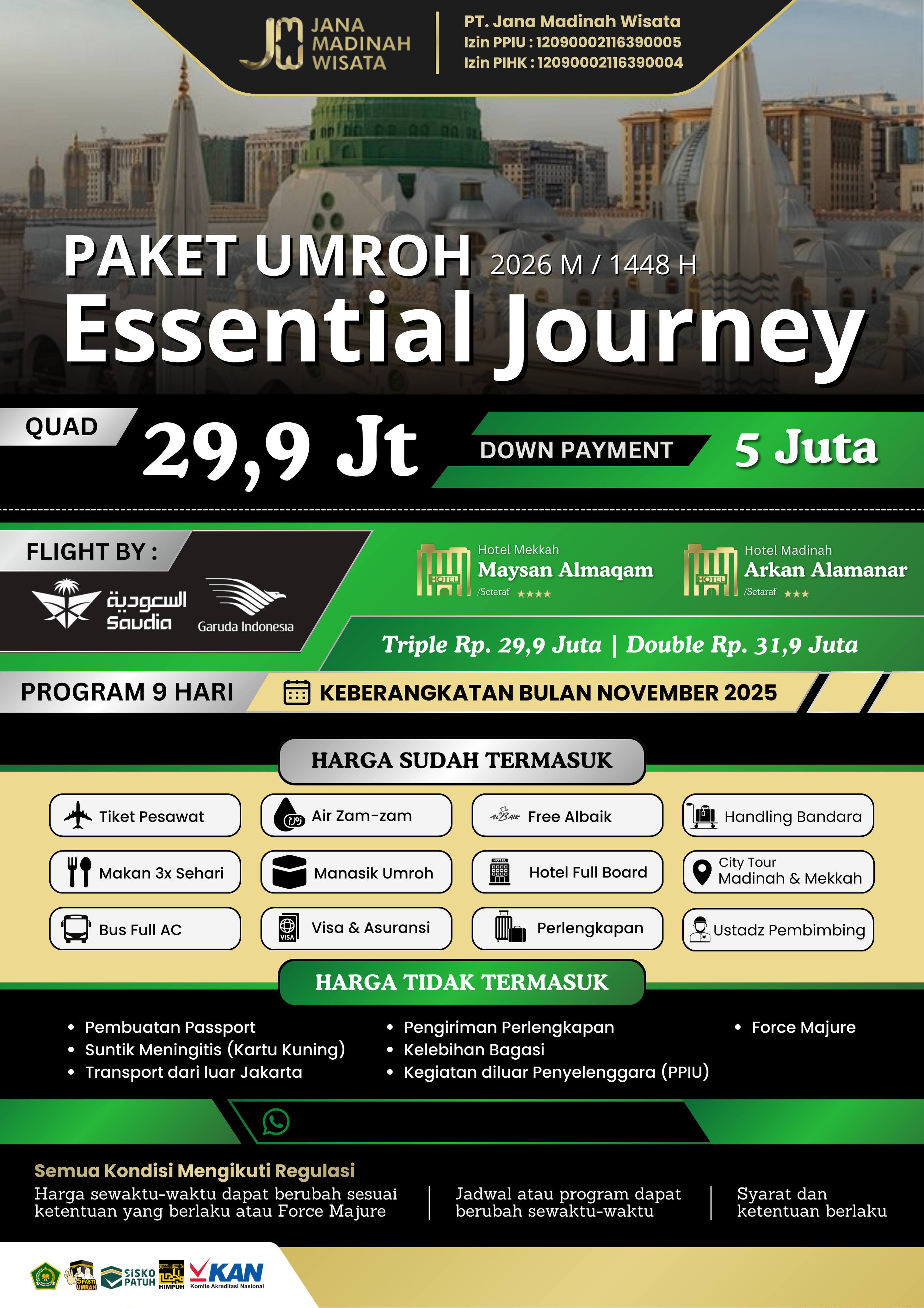 UMROH ESSENTIAL JOURNEY NOVEMBER 2026