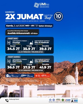 UMROH SAFA 2X JUMAT PLUS THAIF 10 HARI 2 JULI 2026