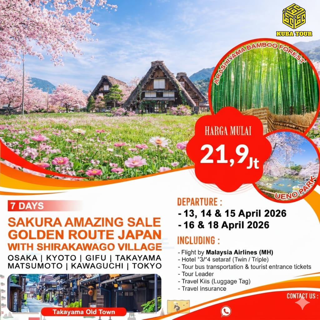 EXPLORE JAPAN - SAKURA AMAZING GOLDEN ROUTE 2026