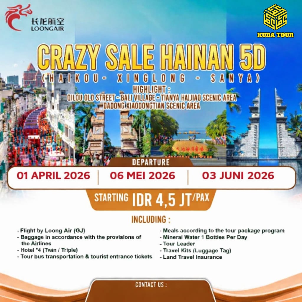 CRAZY SALE HAINAN 5D 6 MEI 2026
