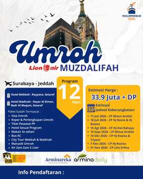 UMROH MUZDALIFAH 21 NOVEMBER 2026 ARMINAREKA