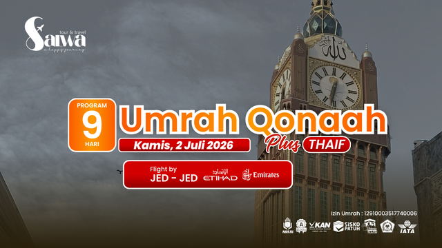 UMRAH PLUS THAIF QONAAH SALWA 02 JULI 2026
