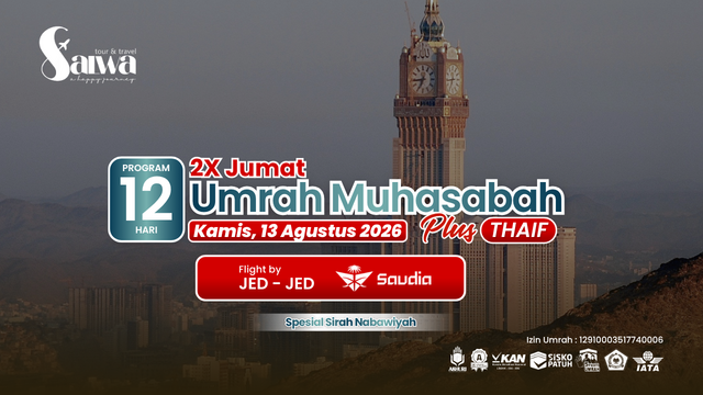 UMRAH PLUS THAIF MUHASABAH SALWA 13 AGUSTUS 2026