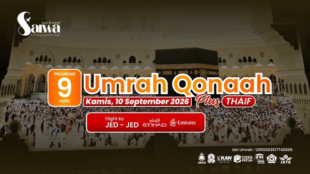 UMRAH PLUS THAIF QONAAH SALWA 10 SEPTEMBER 2026