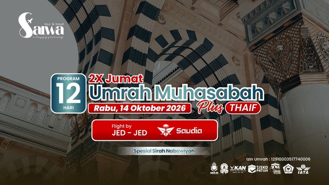 UMRAH PLUS THAIF MUHASABAH SALWA 14 OKTOBER 2026
