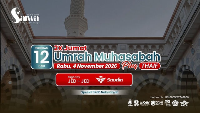 UMRAH PLUS THAIF MUHASABAH SALWA 04 NOVEMBER 2026
