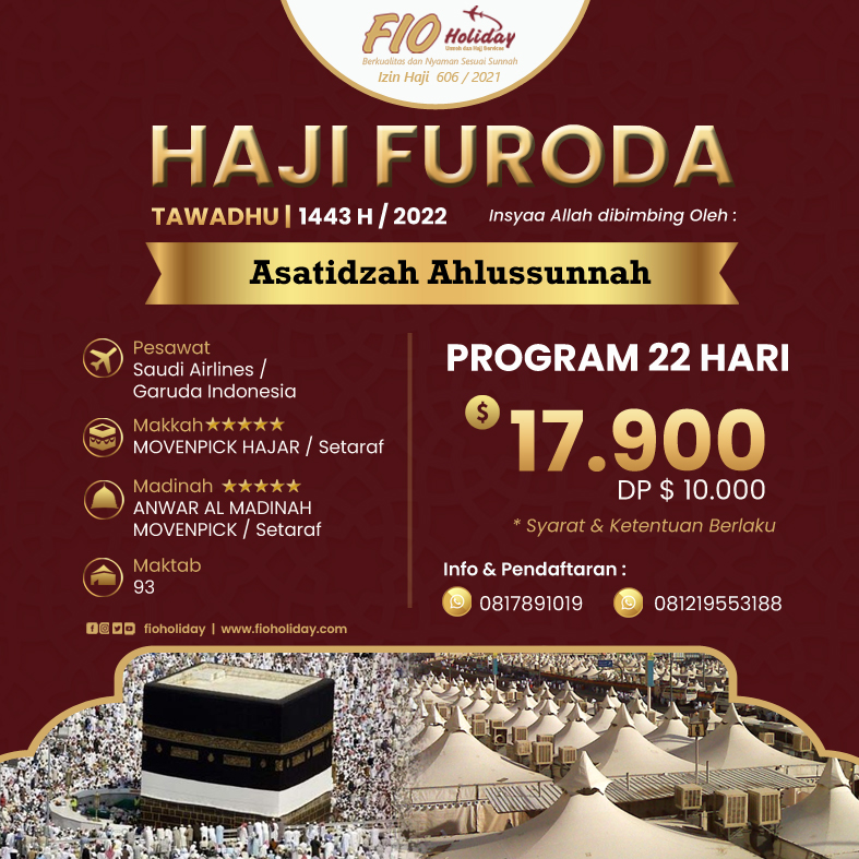 Haji Furoda TAWADHU 2022