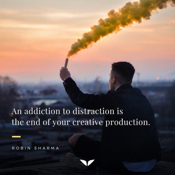 Creative Production Robin Sharma Inspirational Quotes