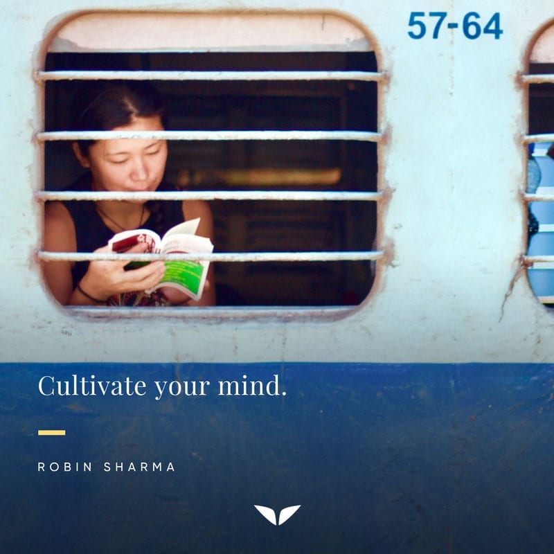 Cultivate your mind quote by Robin Sharma