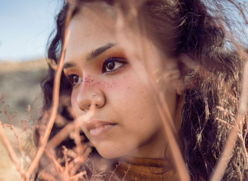 Woman in a field