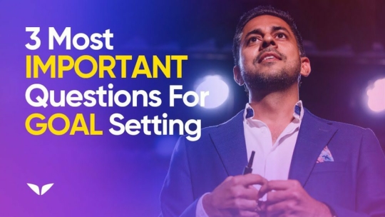 Vishen Lakhiani speaking about the 3 most important questions for goal setting