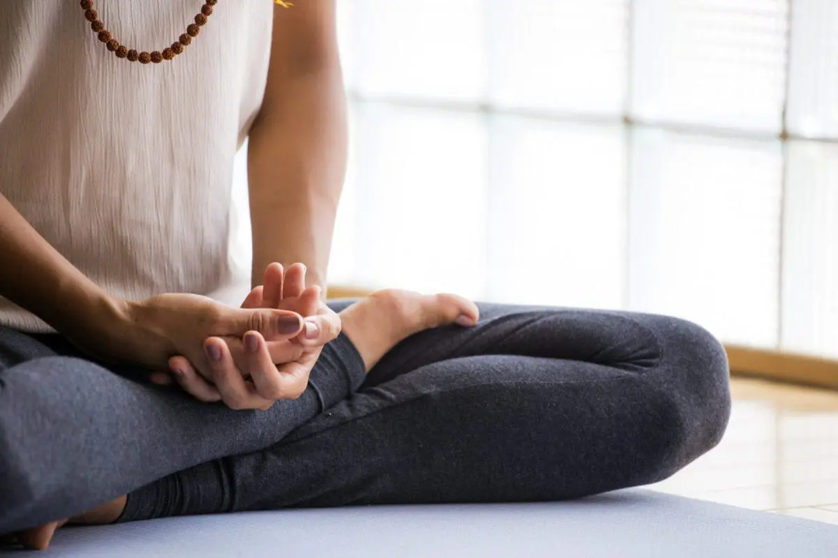 Man meditating