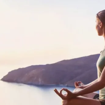 Woman meditating