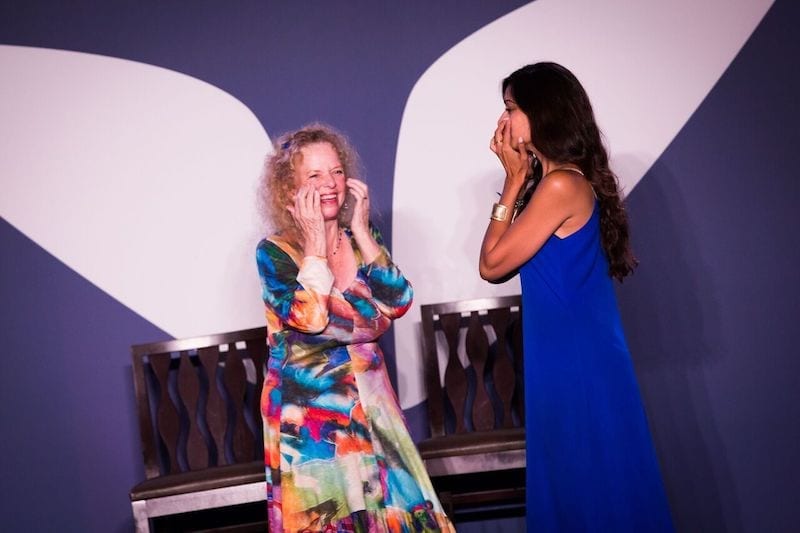 Donna demonstrating Energy Medicine
