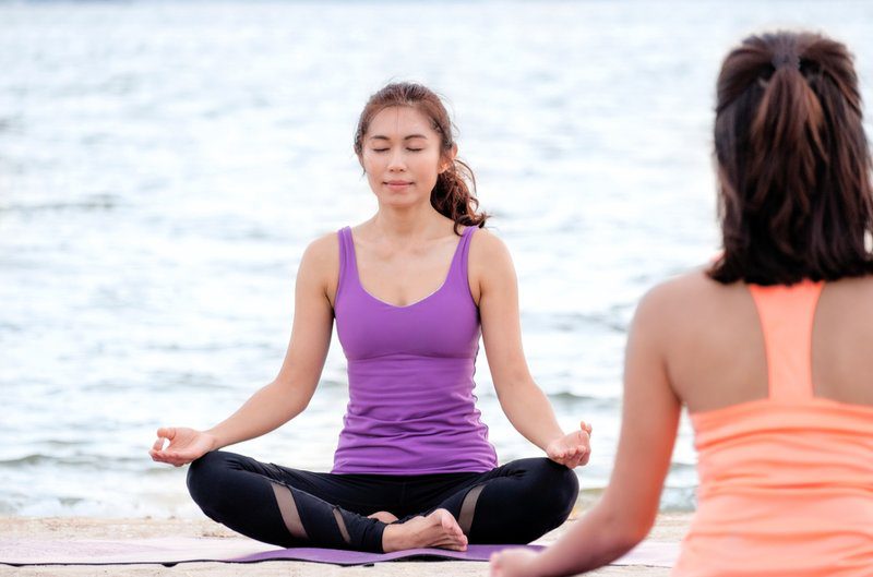 meditating women