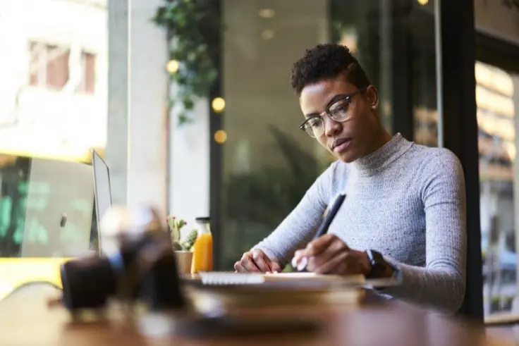 Woman contemplating the subconscious vs unconscious mind