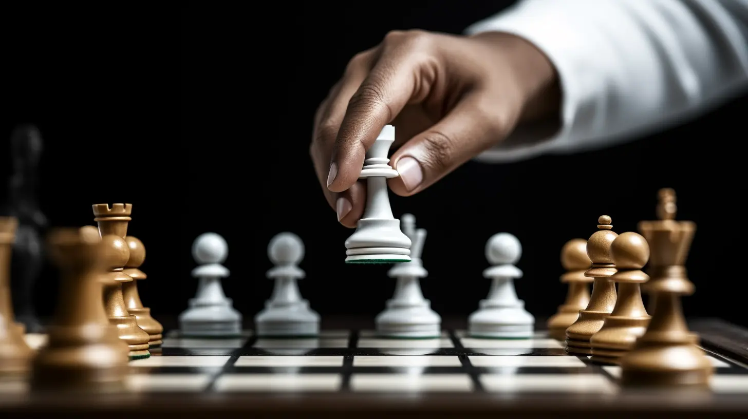 Chess strategy in action, symbolizing Garry Kasparov's IQ and his mastery of the game.